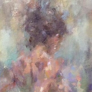 abstract woman oil painting