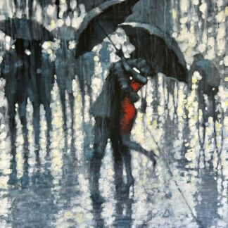Rainy Night In Knightsbridge by David Hinchliffe