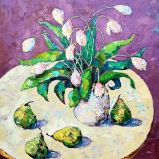 Tulips and Pears by Ania Pieniazek