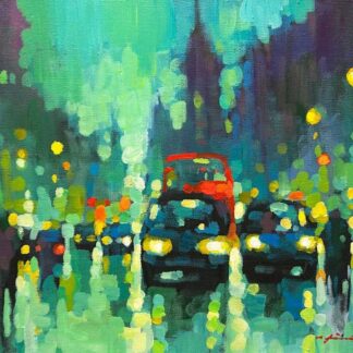 Traffic at Whitehall by David Hinchliffe