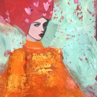 Woman In Orange by Nicolle Menegaldo