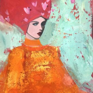 Woman In Orange by Nicolle Menegaldo
