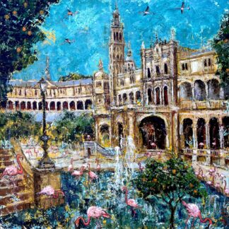Flamingos in Seville by Ellie Hesse