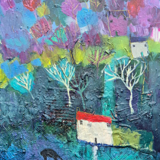 Grazing Alpacas by Lisa House