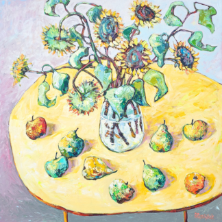 Sunflowers and Fruits by Ania Pieniazek