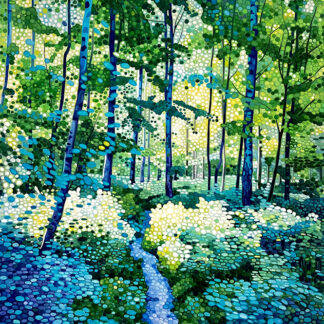 Blue Forest Walk by Ewa Adams
