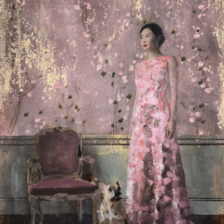 Pink Chinoiserie Framed by Barry Wilson