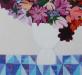 Flowers-in-white-vase-on-blue-Acrylic-on-canvas-6detail-2s