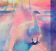 Swan with Blue Shadow 108x100cm acrylic on canvas Gall P £2,600_detail1