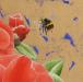 Camellias-&-Bumblebee--detail